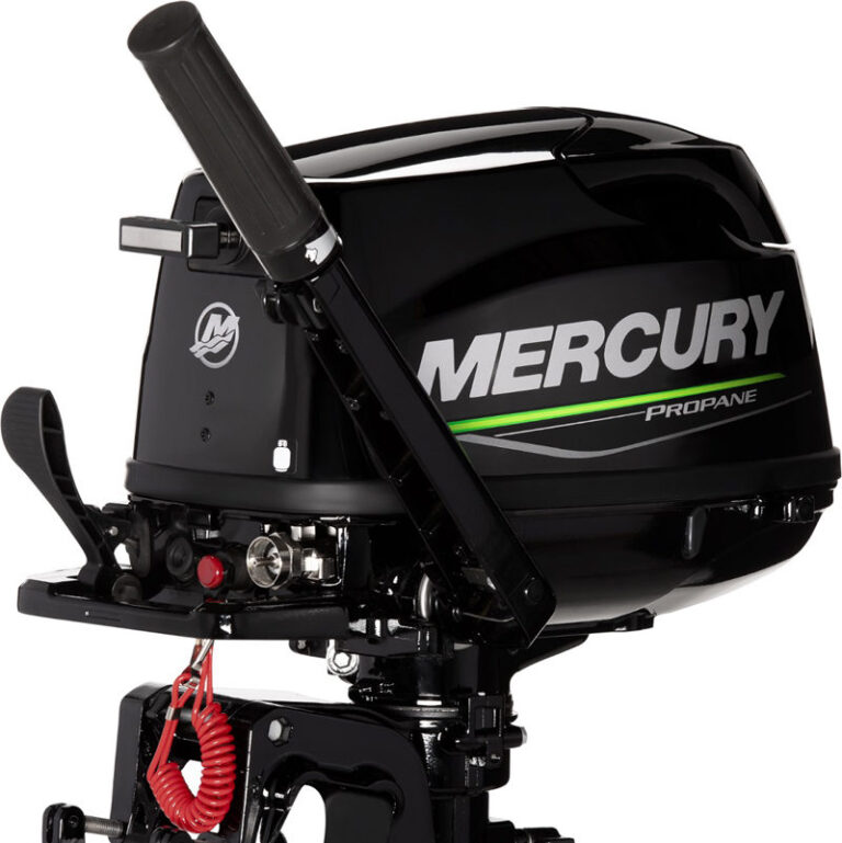 A 5 HP PROPANE OUTBOARD FROM MERCURY - Genoa Boat Show